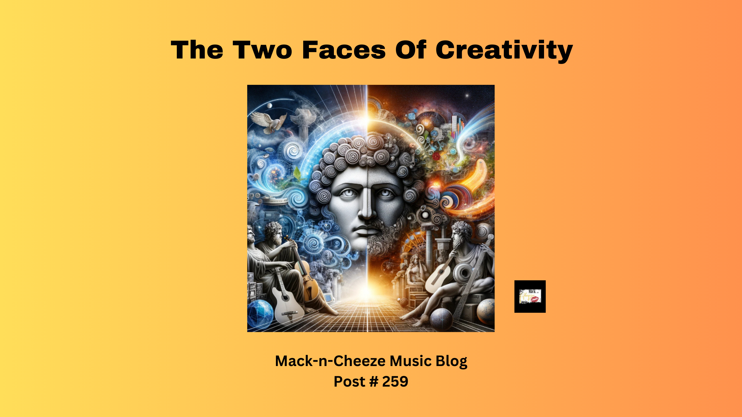 The graphic features an artistic depiction of Janus, the Roman god with two faces, one looking to the future and the other to the past, symbolizing the duality of looking forward while being informed by history.