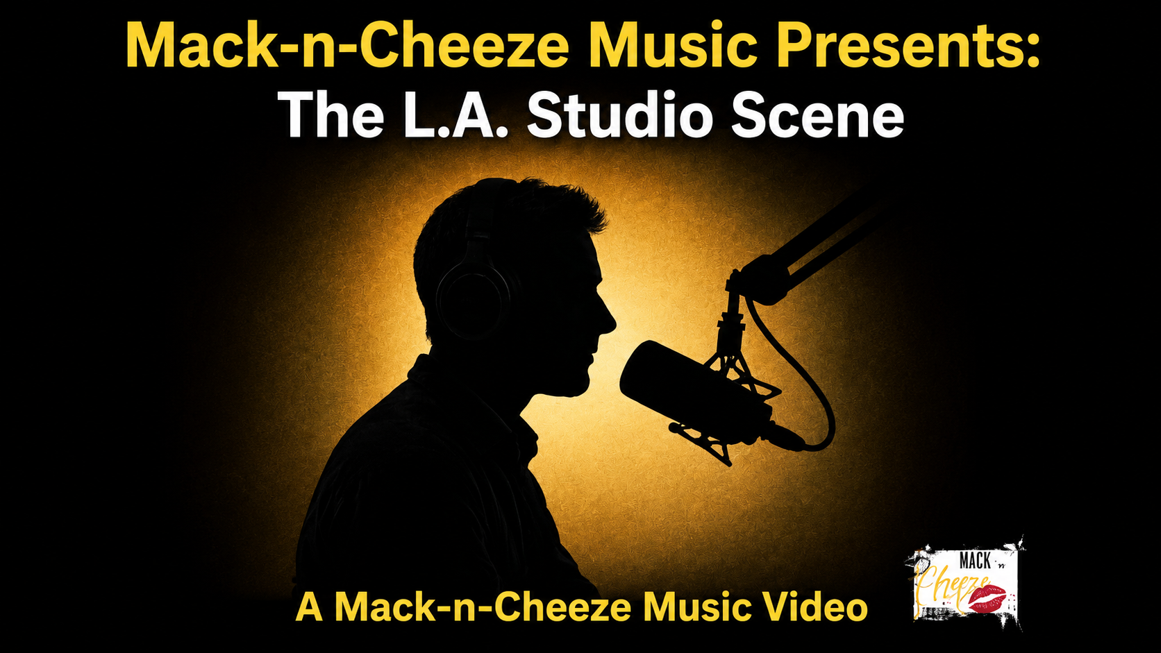 The LA Studio Scene podcast thumbnail featuring a studio microphone silhouette introducing an interview with professional Los Angeles vocalist Sarah Pinzon about the realities of building a career in the music industry.